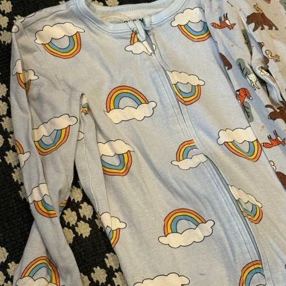 Girl or Boy Toddler Footed Onesies Toddler Pj's Lot OldNavy - Picture 2 of 8